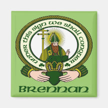Brennan Clan-Motto-Magnet Kühlschrankmagnete