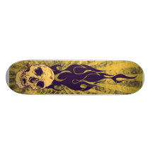 Brennende Schädel-Schmutz-Skateboard-Plattform Personalisierte Skateboarddecks
