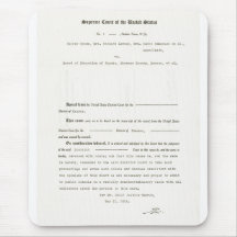 Brett Rechtssache-Browns V. der Bildung von Topeka Mauspad