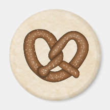 Brezel mit beige Bkgd Magneten
