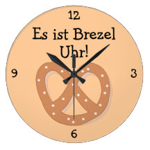 Brezel Uhr: Brezel-Uhr Oktoberfest Spaß