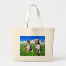 Brindle u. blaue Staffordshire- u. Pitbull-Hunde Taschen