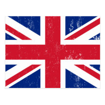 BRITISCHE britische Englisch-Flagge Großbritannien Postkarten