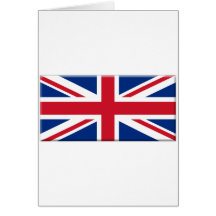 Britische Flagge abgeschrägt Grußkarte
