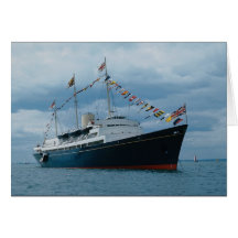 Britische königliche Yacht "Britannia " Grußkarten