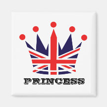 Britische Prinzessin Crown Kühlschrankmagnete