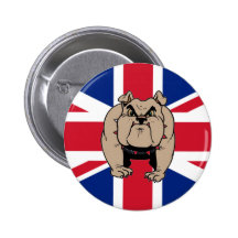 BRITISCHER Bulldoggenknopf des Gewerkschafts-Jacks Anstecknadelbuttons
