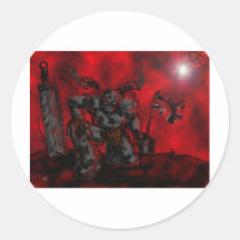 Britischer Ritter Runde Sticker
