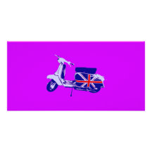Britischer Roller Bilderkarten
