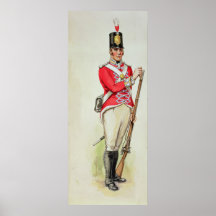 Britischer Soldat in napoleonische Zeiten Plakat