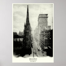 Broadway 1898 New York City Posterdrucke
