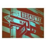 Broadway-Zeichen Personalisierte Ankündigungskarte
