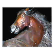 Bronzepferdeskulptur Kunst Foto