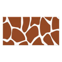 Brown-Giraffen-Druck-Muster Photokarten