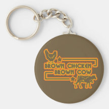 Brown-Huhn-Brown-Kuh Schlüsselbänder