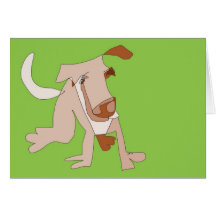 Brown-Hund Grußkarte