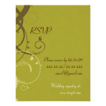 BROWN/OLIVE UAWG FÜR WEDDING Einladung