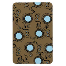 Brown-Tupfenmuster Flexible Magnete