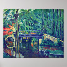 Brücke im Wald durch Paul Cezanne Poster