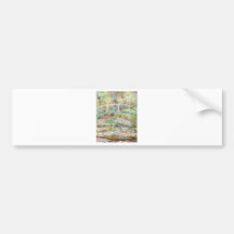 Brücke über Wasser-Lilien-Teich - Claude Monet Auto Aufkleber