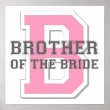 Bruder des Braut-Beifalls Plakatdruck