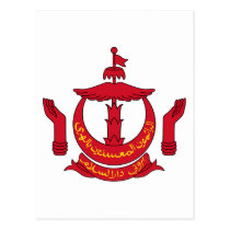 Brunei-Wappen Postkarte postkarten
