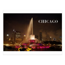 Brunnen CHICAGOS Buckingham (St.K) Postkarte