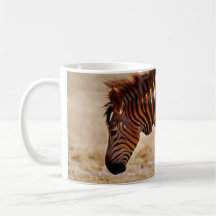 Brutzelnder Zebra Tee Tasse