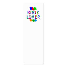 BUCH Liebhaber LESEZEICHEN Visitenkarte