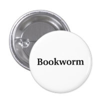 Bücherwurm-Knopf Button