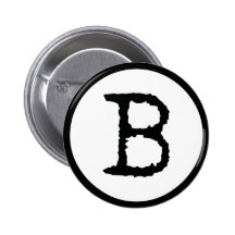 Buchstabe B Anstecknadel