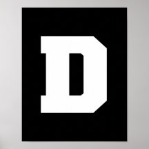 Buchstabe-Stolz D Posterdrucke