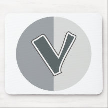 Buchstabe V Mauspads