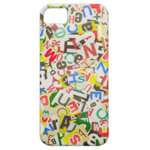 Buchstaben iPhone 5 Hülle