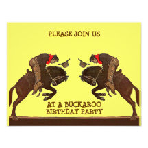 BUCKAROO-GEBURTSTAGS-PARTY EINLADUNG ~ EZ2 FERTIGE