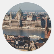 Budapest, Ungarn Runde Aufkleber
