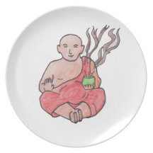 Buddha auf Ihrer Platte Flache Teller