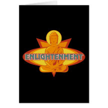 Buddha-Erleuchtung Grußkarte