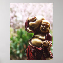 BUDDHA HEBT Plakat an