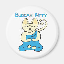 Buddha-Miezekatze Kühlschrankmagnete