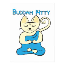 Buddha-Miezekatze Postkarten