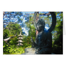 Buddha-Statue Karte