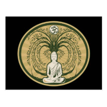 Buddha unter dem Bodhi Baum Postkarten