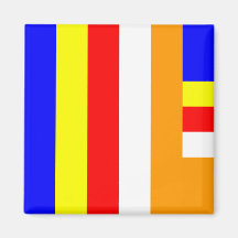 Buddhismus - buddhistische Flagge Magnete