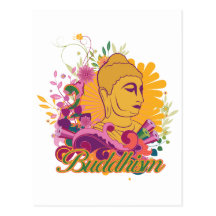 Buddhismus-Farbe Postkarte