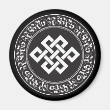 Buddhistischer endloser Knoten Kühlschrankmagnet