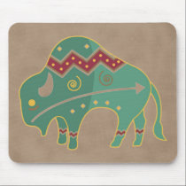 Büffel-amerikanischer Ureinwohner Mousepad mauspads