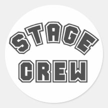 Bühne-Crew Runde Sticker