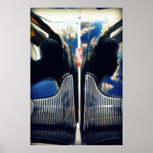 Buick-Grill, Foto durch Derrickkran W. Black Poster