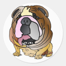 Bulldoggen-Aufkleber